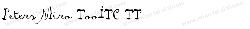 Peters Miro TooITC TT字体转换